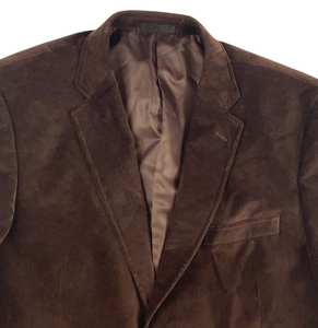 Veste de sport en velours marron foncé vintage pour homme, taille 42R, blazer marron classique pour homme, blazer en velours élégant pour événements formels et mariages - Product Image 2