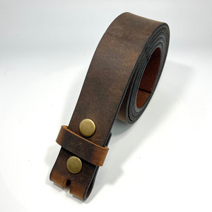 Ceinture en cuir véritable de 1,5 pouce avec logo personnalisé, sangle à cliquet, boucle à verrouillage automatique, produit personnalisable - Product Image 2