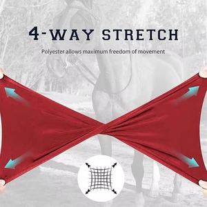 Nouveau design respirant et confortable, anti-moustiques, accessoires équestres, masque anti-mouches pour chevaux avec logo personnalisé, masque anti-mouches pour l'été - Product Image 6