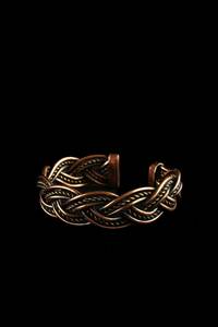 Pulsera Ajustable Hecha a Mano de Cobre Puro para Energía Espiritual y Sanación - Product Image 2