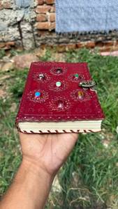 Seven Chakra Leather Journal Handmade Spiritual Notebook Embossed Diary Writing <b>Book</b> for Meditation Yoga Travel and Gift - Product Image 3