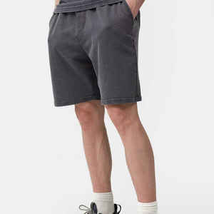 Pantalones Cortos Casuales de Lona para Hombre de Alta Calidad, Transpirables, Antiarrugas, de Color Sólido, 100% Algodón, Colores Personalizables, para Gimnasio y Running - Product Image 5