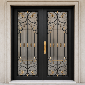 Découvrez les tendances des portes en fer artistiques et les styles de portes de sécurité en acier robustes qui apportent une élégance ultime à votre bien-aimée maison. - Product Image 3