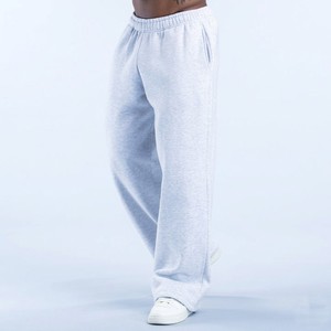 Joggers pour hommes de qualité supérieure, personnalisables avec logo, coupe droite, en coton épais, pour la gym, le fitness et le streetwear, pantalons de survêtement pour hommes - Product Image 1