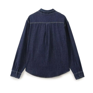 Camisa Vaquera de Último Diseño para Mujer, Ajustable, de Alta Calidad, Manga Larga, Estilo Oversize, Precio Económico - Product Image 2