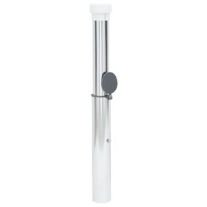 Base parasole interrata per 1.6 "-2" In alluminio argento palo ombrelloni e basi - Product Image 4