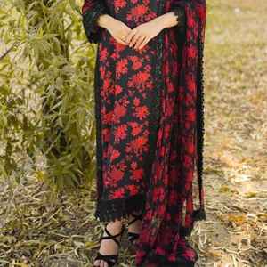 Salwar Kameez Largo Bordado con Diseños Personalizados, Vestido Pakistaní de Seda Georgette para Mujer, Ropa Casual de Fiesta - Product Image 3