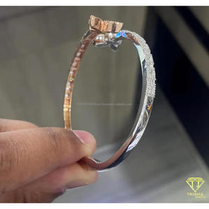 สร้อยข้อมือเทนนิสประดับเพชรโมอิสซาไนต์แบบฮิปฮอป Trisha Jewels เงินแท้ 925 ชุบทองคำสีกุหลาบ สำหรับทุกเพศ เครื่องประดับหรูหรา ได้รับการรับรองจาก IGI - Product Image 4