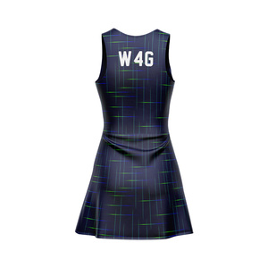 Custom Women's Sleeveless Pullover Tennis Dress Skirt Quick Dry Breathable Lightweight Spandex/Nylon Multi Sport Workout Wear - Product Image 2