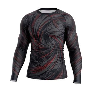 Camiseta de Manga Larga Elástica Personalizada de 240 GSM para Marcas de MMA y Academias de Artes Marciales, Venta al Por Mayor en EE. UU. - Product Image 1