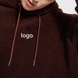 เสื้อฮู้ดดี้เชอร์ปาทรงโอเวอร์ไซส์แบบ OEM สำหรับผู้ชาย ผ้าฝ้าย 100% เนื้อนุ่ม สวมใส่สบาย สีพื้นเรียบง่าย ไม่มีลวดลาย สำหรับผู้ชาย - Product Image 4