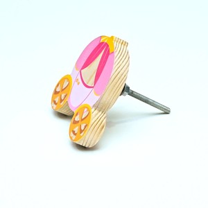 Handmade Modern Pine Wood Princess Carriage Drawer <b>Knobs</b> <b>Cabinet</b> Handles Durable Easy Installation Kids Multicolor Handles - Product Image 2