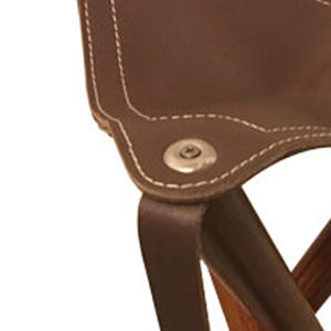 Taburete Trípode Plegable de Madera con Asiento de Cuero, Silla Portátil para Acampar, Pescar y Cazar al Aire Libre, Taburete de Caza Personalizado - Product Image 4