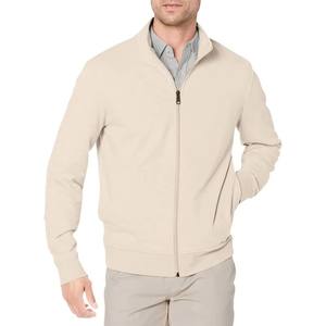 เสื้อแจ็คเก็ตไหมพรมคอตั้งแบบมีซิป สีพื้น ขายดีสำหรับผู้ชาย รุ่นใหม่ปี 2026 พร้อมฮู้ด - Product Image 3