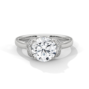 Bague en Moissanite Ronde Taille Diamant, Fourniture Directe Usine, pour Femme, Cadeau de Mariage, Fiançailles et Anniversaire, Prix Export - Product Image 1