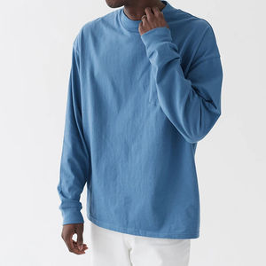 T-shirt surdimensionné pour homme, 100 % coton, de qualité supérieure, dernier design, manches longues, coupe ample, durable. - Product Image 2