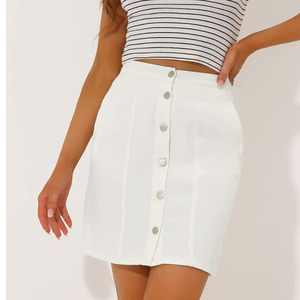 New Arrival casual Good Selling Soft Fabric Denim Skirt for Women Daily Wear Comfortable Fashion Bulk Supply Women Demin Skirt - Product Image 1