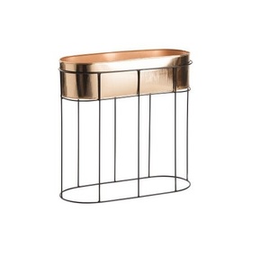 Jardinière en métal décorative pour une décoration intérieure de luxe, rehaussant les intérieurs avec un élégant accent botanique métallique - Product Image 3