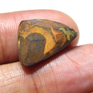 Opale de Boulder Naturelle d'Australie, Cabochon d'Opale Solide, Opale de Boulder Verte à Feu d'Australie, Pierre pour la Fabrication de Bijoux, Pierre Précieuse - Product Image 4