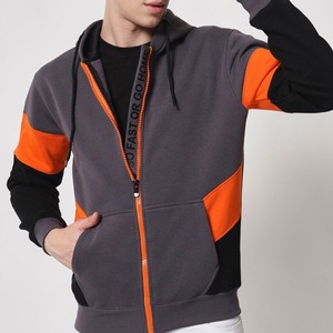 เสื้อฮู้ดผู้ชายทรงปกติ สีดำล้าง ผ้าโพลีเอสเตอร์/คอตตอน สไตล์ลำลอง มีกระเป๋า เป็นมิตรกับสิ่งแวดล้อม ระบายอากาศได้ดี เหมาะสำหรับฤดูหนาว ดีไซน์สั่งทำได้ - Product Image 4