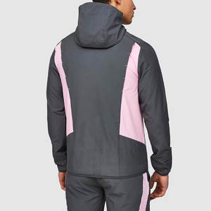 Conjunto Deportivo Personalizado OEM de Dos Piezas, Pantalones de Nylon Holgados, Chaqueta con Cierre, Chaqueta Cortavientos, Conjunto Deportivo para Hombre - Product Image 4