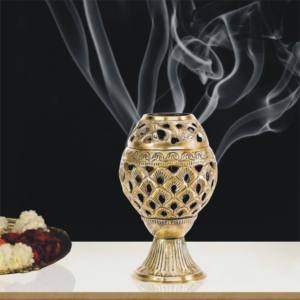 Luxury Resin Antique Eco-Friendly Religious <b>Bakhoor</b> Burner for Burning <b>Oud</b> Incense Traditional Decorative Fragrance Holder - Product Image 6