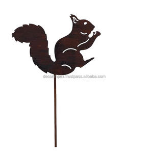 Gray Finish Spider Embroidery Design <b>Garden</b> <b>Decor</b> Rust Metal Stick Modern Designer Metal <b>Garden</b> <b>Stake</b> In Top Selling - Product Image 2