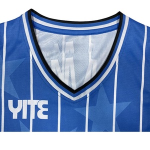 Ensemble de maillots de basket-ball personnalisés par sublimation, 100% polyester, sans manches, uniforme à séchage rapide, vêtements d'équipe pour adultes - Product Image 6