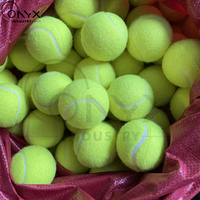 Balles de tennis en caoutchouc écologiques, haute élasticité, durables, rebond élevé, pour entraînement professionnel et compétition sportive, directement de l'usine.