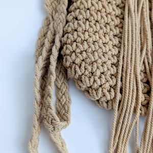 JNC Macrame Handmade Boho Chic Macrame Flap Bag with Zipper Crossbody Strap Unisex Beach Everyday Use - Product Image 2