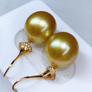 Pendientes de Perlas Negras Naturales con Hebilla de Plata de Ley S925 y Oro K, Lujosos y Delicados, No se Destiñen Fácilmente, 11-10 mm - Product Image 3