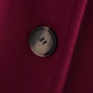 Manteau long en laine pour femme, élégant, coupe-vent, ceinturé, vêtement d'extérieur d'hiver, couleur unie, boutons sur le devant, veste tendance, nouveau look - Product Image 5