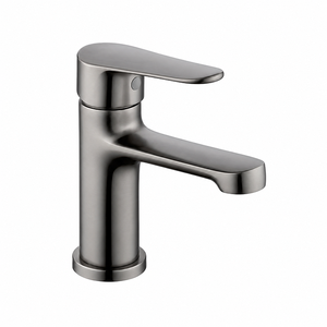 Grifo de Lavabo KSLA-43C de KSN Vietnam con Acabado en Gris Metálico, Monomando, Moderno, para Lavabo, Montaje en Encimera - Product Image 1