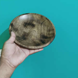 Assiette ronde en bois de manguier artisanale, écologique, en bois naturel, pour servir et dîner, pour la maison et les restaurants, au meilleur prix - Product Image 4