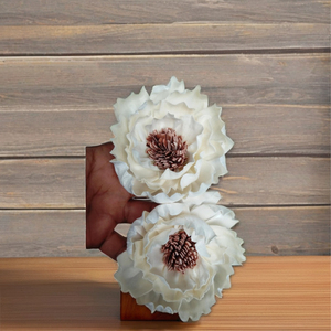 Flor de Camelia Sola Ecológica de Primera Calidad, Duradera, para Decoración de Bodas, Halloween, Graduaciones, Hogar y Oficina, Seca - Product Image 1