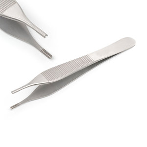 Instruments chirurgicaux vétérinaires de haute qualité en acier inoxydable, pinces à tissus chirurgicales, pinces droites de 16 cm - Product Image 4