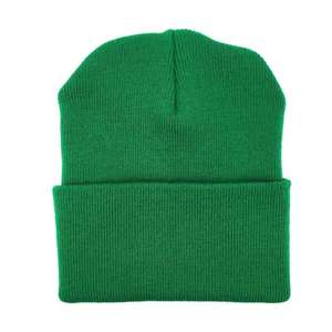 Gorro de lana unisex personalizado para invierno, cálido, de color sólido, con puño, tejido, con botón, transpirable, impermeable, jacquard, sublimación - Product Image 3