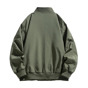Plus Size Men’s Workwear Jacket Spring Autumn Loose Fit Bomber <b>Coat</b> with Pockets, Casual Fashion Outerwear, 5XL–7XL - Product Image 6