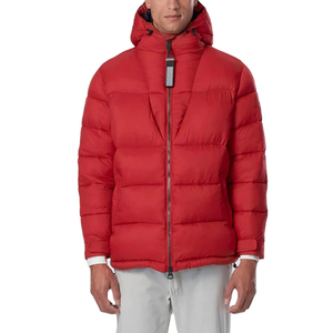 Chaqueta Acolchada Ecológica para Hombre, Cuello Alto, Cierre de Cremallera, Resistente al Viento, Transpirable, Tejido de Lana, Abrigo Casual de Invierno - Product Image 1