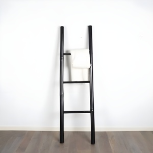 Stylish Decorative Straight Bamboo <b>Ladders</b> Cheapest Price Durable Bathtub Accessories Towel Rack <b>Ladder</b> - Product Image 6