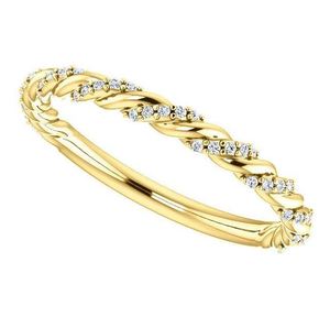 Anillo de Boda Clásico Trenzado con Moissanita Tallada en Plata de Ley 925, Apilable, para Novia, Aniversario, Fiesta, Anillo de Promesa, Elegante Regalo para Ella - Product Image 5