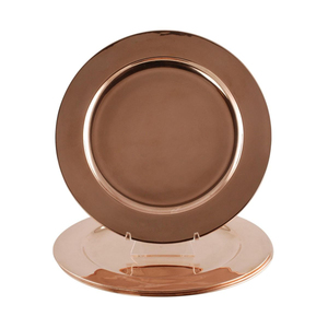 Elegante Plato Redondo de Cobre Hecho a Mano, Perfecto para Hogares, Hoteles, Bodas, Vajilla, Platos y Accesorios de Mesa en Oferta - Product Image 1