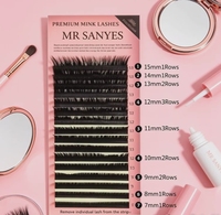 Extensions de cils personnalisables, best-sellers, prix d'usine premium, cheveux synthétiques doux, de matériaux de qualité pour de magnifiques cils