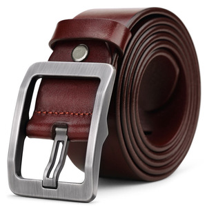Cinturón de Cuero para Hombre con Hebilla de Acero, Estilo Casual, Personalizable con Logotipo, Impermeable y Transpirable, Venta al Por Mayor - Product Image 2