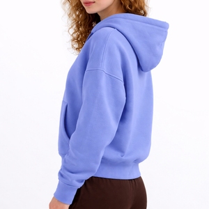 <b>Women</b> Premium Quality zipper Hoodie Comfortable Cotton <b>Fleece</b> Hooded With Front Pocket Heavy Weight GSM Hoodie For <b>Women</b> - Product Image 3