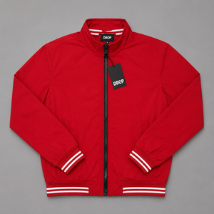 Chaqueta Bomber Ligera para Hombre al por Mayor, Cortavientos con Cremallera Completa, Chaqueta Casual Estilo Universitario, OEM ODM Personalizado, Prenda Exterior Lisa en Bangladesh - Product Image 4
