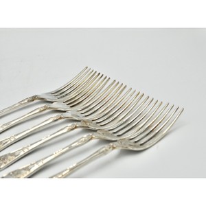 Ensemble de couverts élégants en métal, 6 pièces, fourchettes à dîner, finition miroir haute brillance, passe au lave-vaisselle, couverts de mariage - Product Image 2