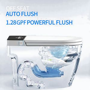 WC Intelligente Monoblocco con Bidet Integrato, Sensore a Pedale per Scarico e Sedile Riscaldato, Telecomando Multifunzione - Product Image 5