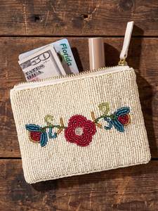 Handcrafted Embroidered Beaded Coin Pouch Luxury <b>Mini</b> Wallet with Premium Artisan Detailing - Product Image 4