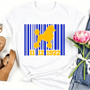 T-shirt à manches courtes imprimé graphique Sigma Gamma Rho pour femmes, avec lettres grecques personnalisées, col rond décontracté en coton, haut tendance - Product Image 1